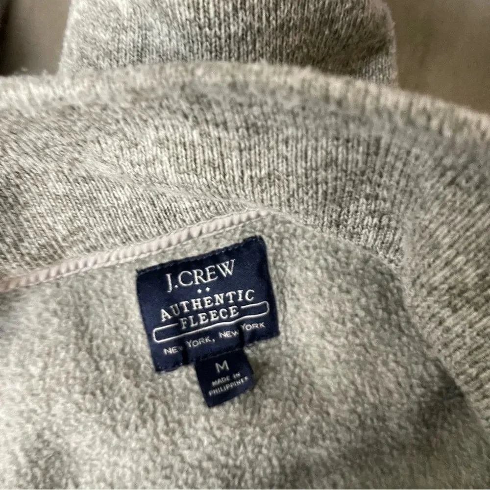 J. Crew fleece pullover medium
